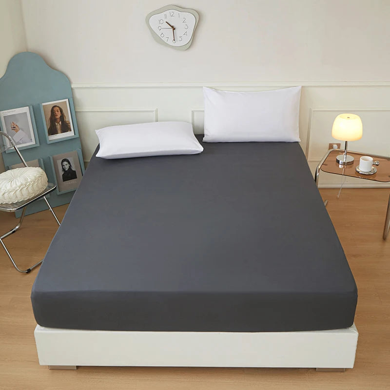 PURE FIT - Solid Color Fitted Sheet - 100% Polyester, Deep Pocket & Easy Care