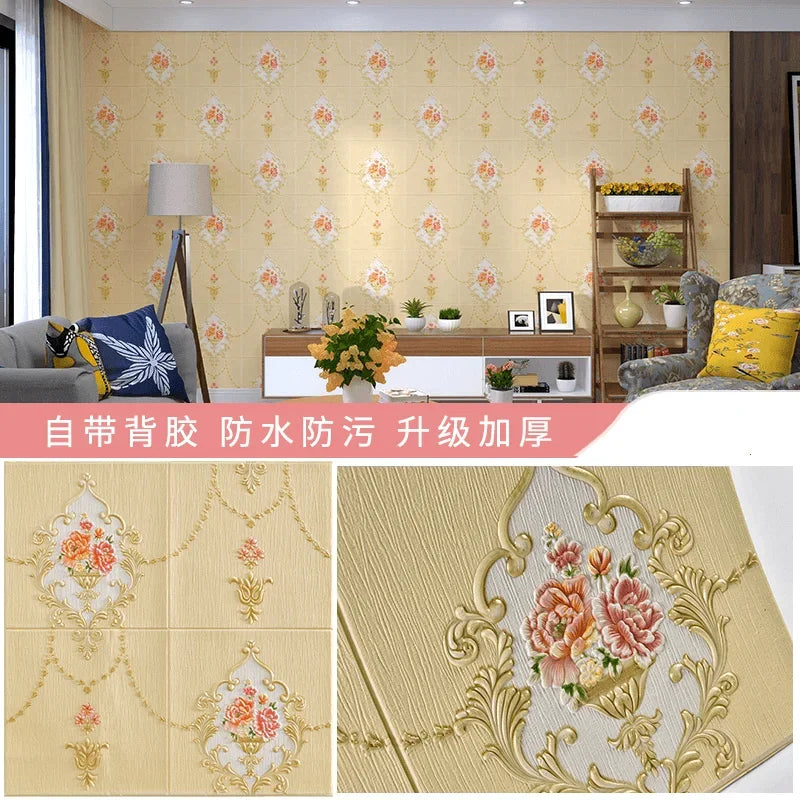 3D Embossed Wall Panels – Self-Adhesive