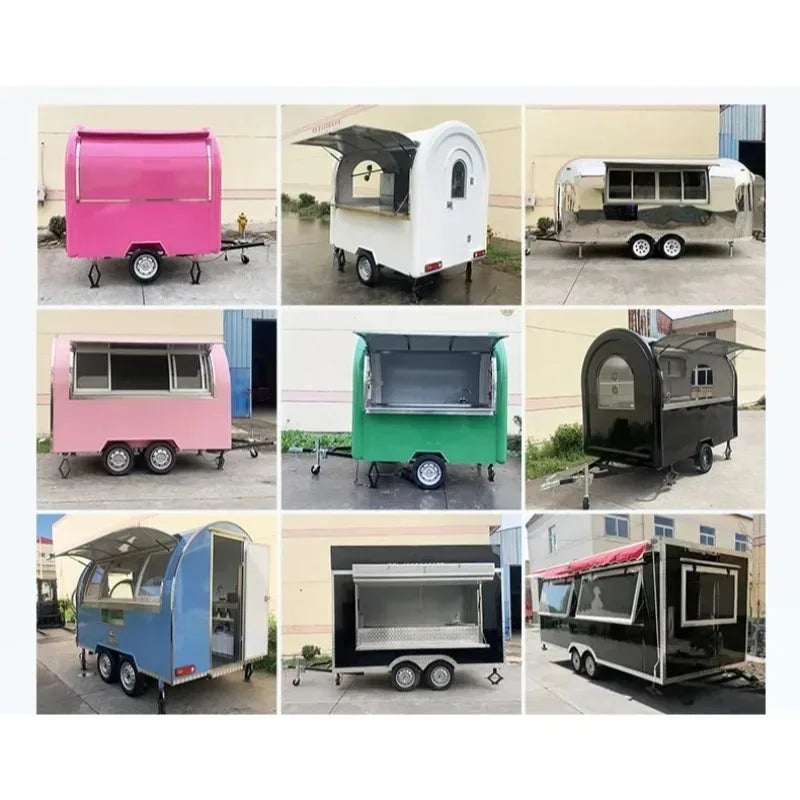 Fully Equipped Kebab Pizza Hot Dog Food Cart – Custom Mobile Caravan