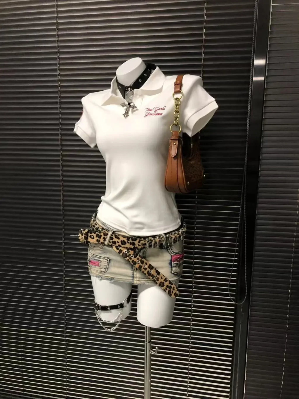 American retro vintage letter polo shirt patchwork short sleeved polo shirt women summer top trend shirts women streetwear