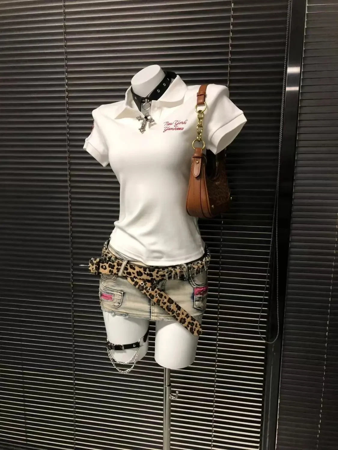American retro vintage letter polo shirt patchwork short sleeved polo shirt women summer top trend shirts women streetwear