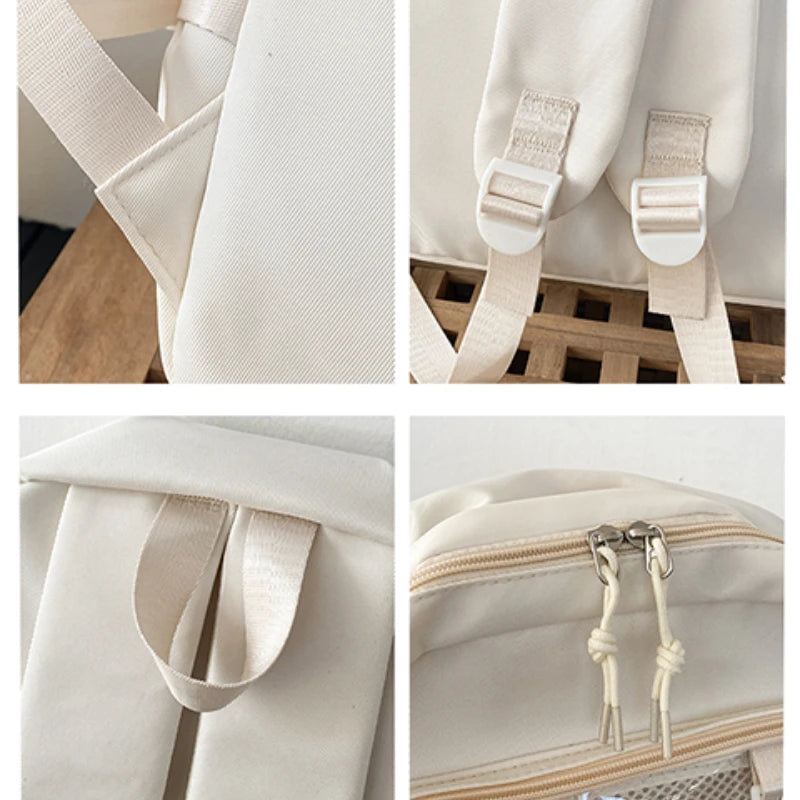 Transparent Ita Backpack - Large Capacity School Bag JK Style