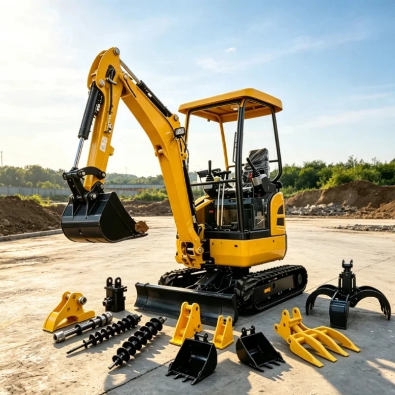 MINI CRAWLER EXCAVATOR - 20 HP, Kubota Option - Farm & Site Work