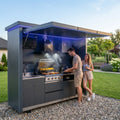 MODULAR OUTDOOR KITCHEN - Kamado Grill, Smoker & Pizza Oven - Stainless Steel