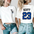 TREE HILL RAVENS Scott 23 T-shirt One Tree Hill Merch Nathan Scott Shirt North Carolina Tees Tv Show OTH Merch 2 Side Print Tops