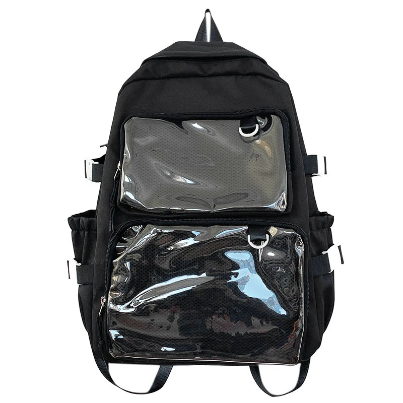 Transparent Ita Backpack - Large Capacity School Bag JK Style
