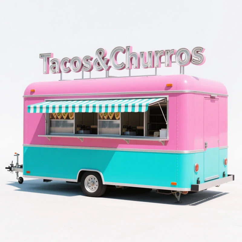 Commercial Food Trailer – Fully Equipped Mobile Kitchen Concession