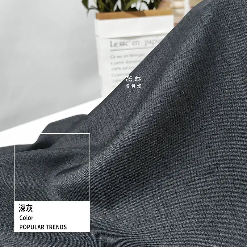 SUIT CLOTH - Plain Polyester Suit Fabric By The Meter - 30 Colors, 150cm Wide