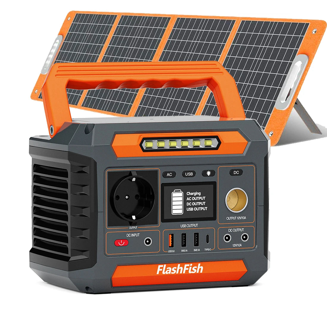 FLASHFISH P66A POWER STATION - 200W, 144Wh + 100W Solar - Portable Backup