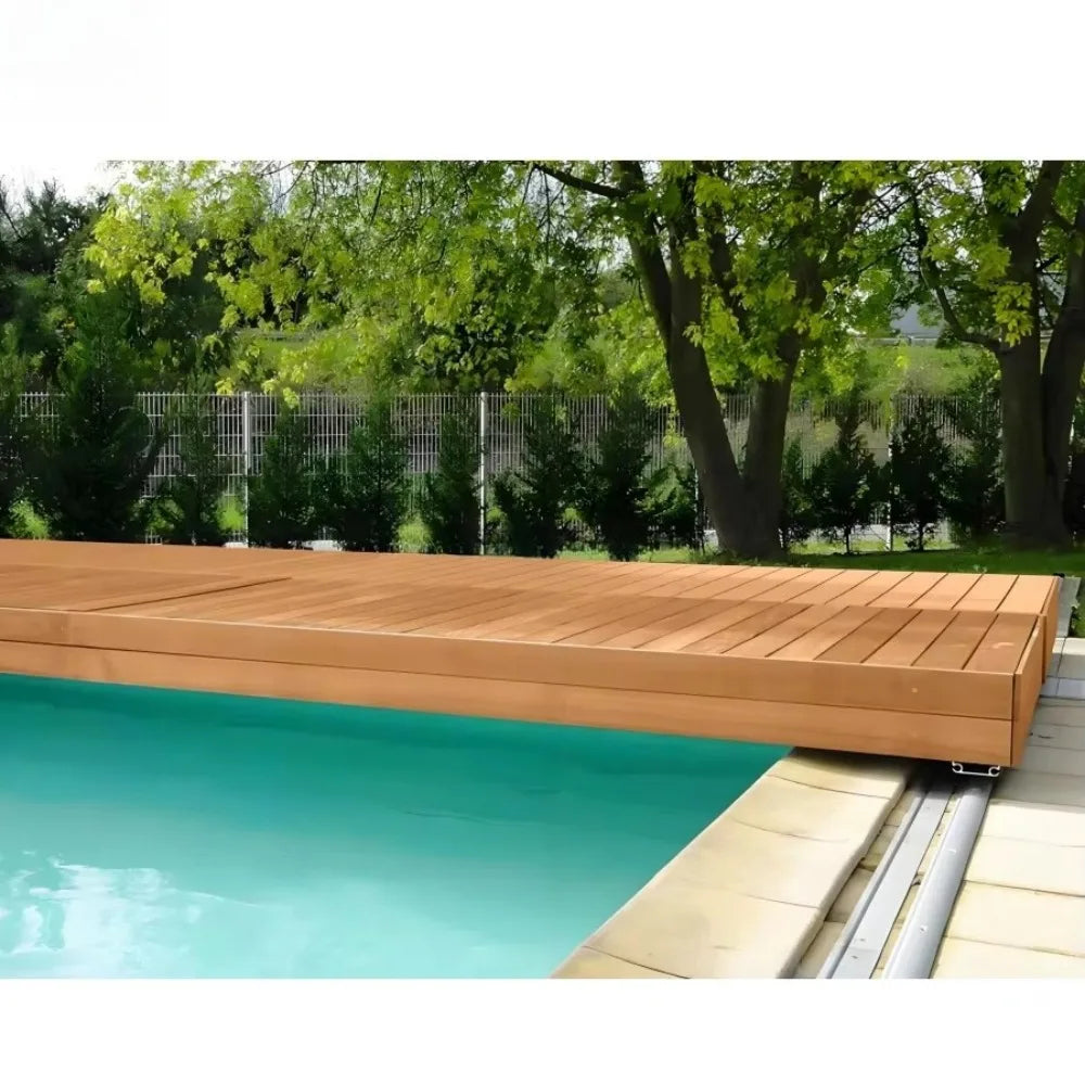 SLIDING POOL COVER - Aluminum & WPC, Manual or Motorized - Safe Deck System