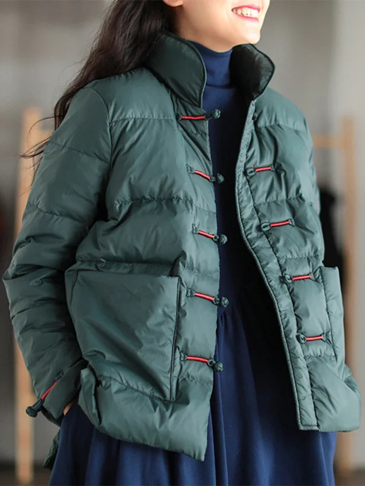 Slim Short Padded Jacket - Vintage Indie Style