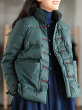 Slim Short Padded Jacket - Vintage Indie Style