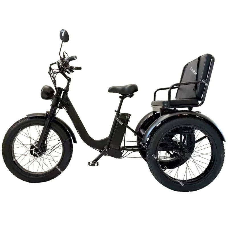 DAIBOT 3-WHEEL E-BIKE - 750W, 40 KM Range - Passenger Cruiser