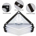 0.18mm Transparent Rainproof Shading Cloth Tarpaulin Lightweight Waterproof Tarpaulin Cover Tarpaulin Transparent Rainproof Cloth
