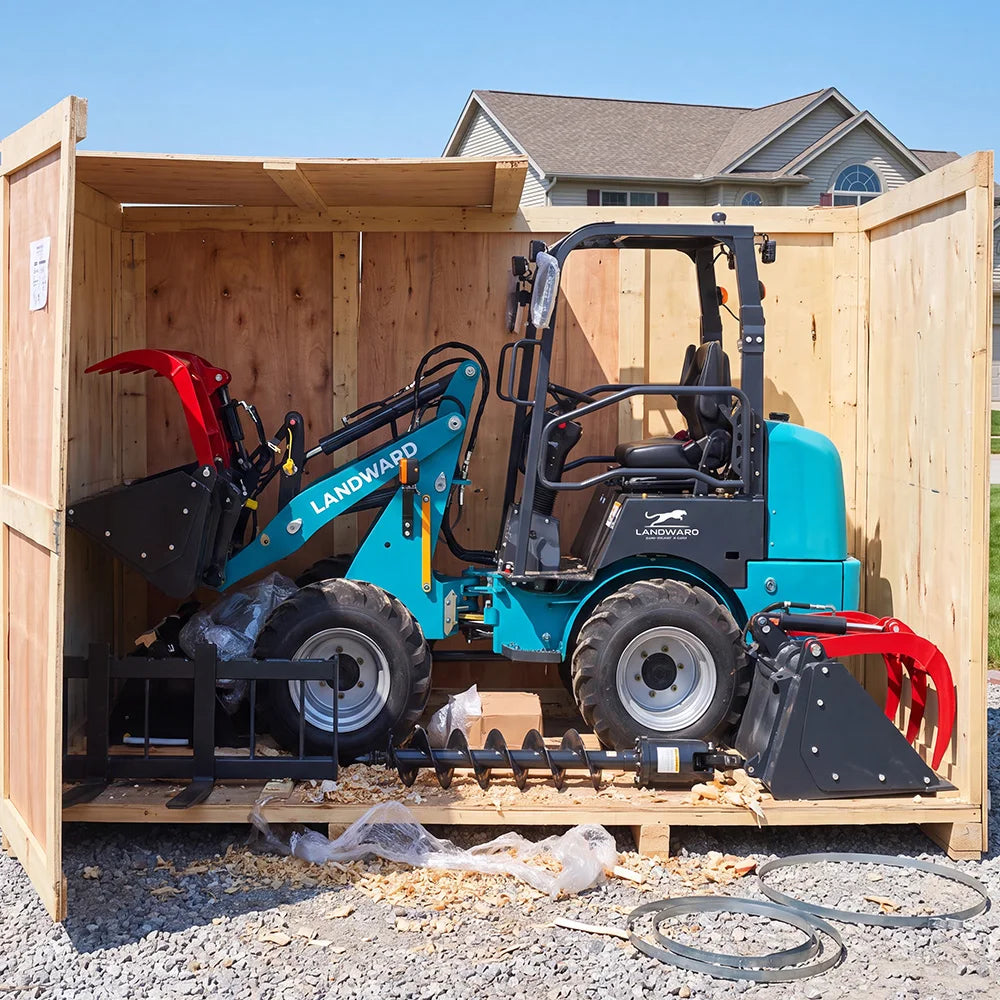 Landward Mini Wheel Loader - 4WD - Kubota Engine