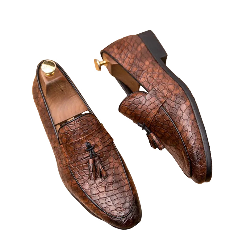 Men's Pointed Toe Slip-On Loafers - Soft PU Casual Moccasins EU 38-47