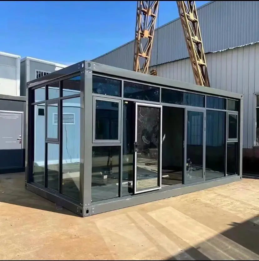 Prefab Sunny Glass House - Assembly Container Frame Easy Handy Room