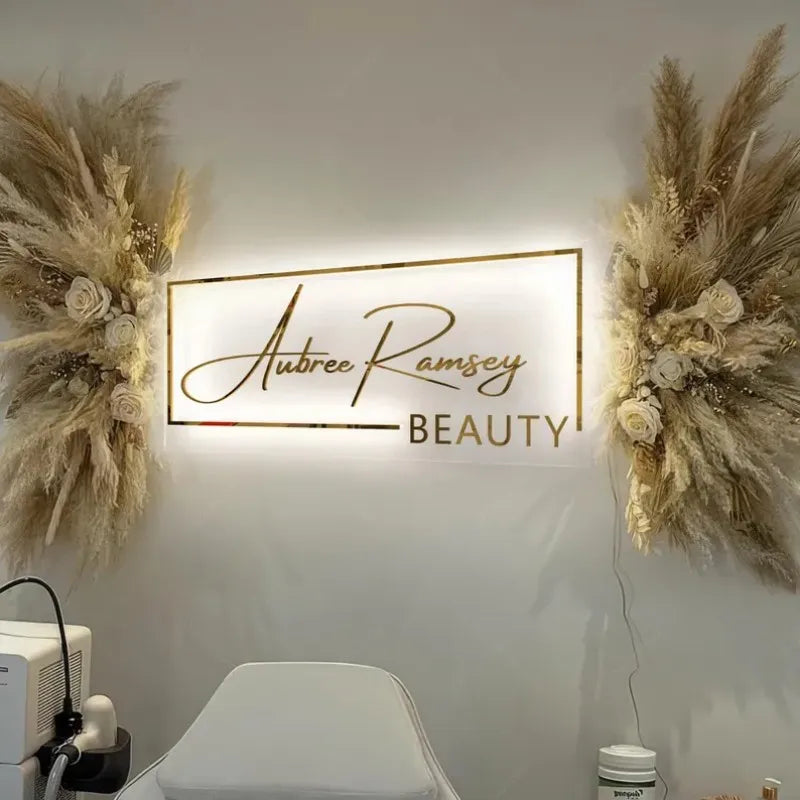 Custom Neon Logo Sign - UV Printed Acrylic - Shop Glow