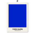 Klein Blue Bauhaus Wall Art - Picasso geometry - abstract print
