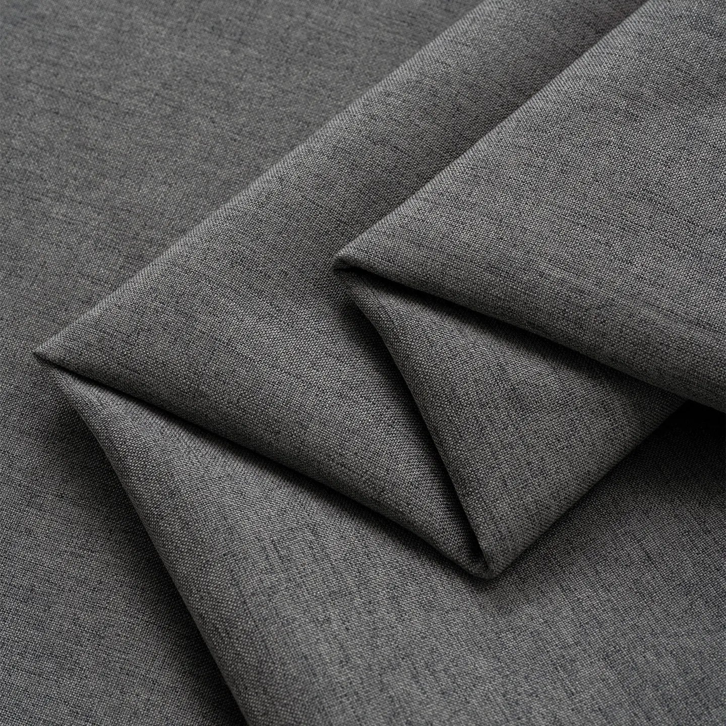 THICKENED PLAIN LINEN-LOOK FABRIC - 100% Polyester, 420g/m, 148cm Wide - Solid Rooms