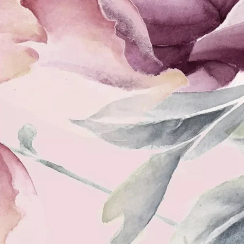 PASTORAL FLOWER MURAL - Custom Size - 7 Material Options