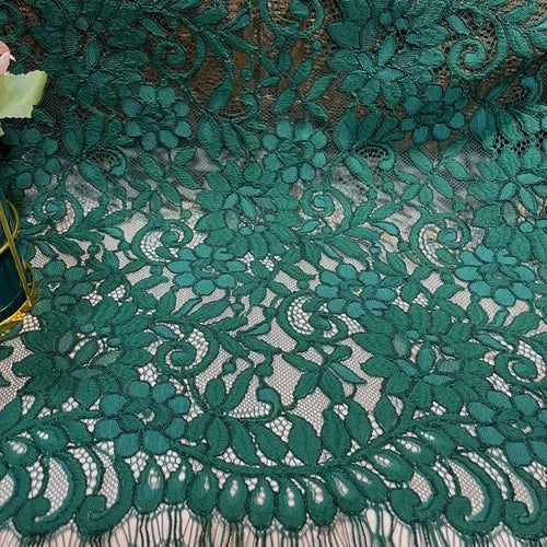 COTTON LACE FABRIC - Floral 3D Mesh, 150cm Wide - Soft Details
