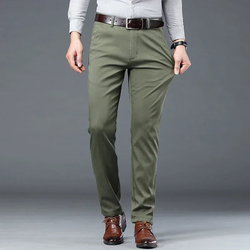 SOFT STRIDE - Men's Summer Business Casual Trousers - Stretch Straight Leg, 4 Colors