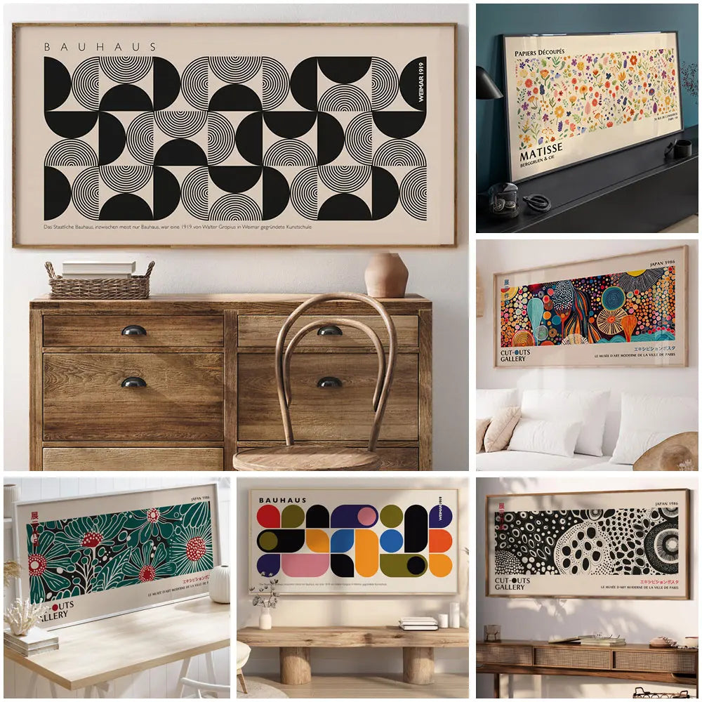 Colorful Bauhaus Wall Art - geometric print - modern decor