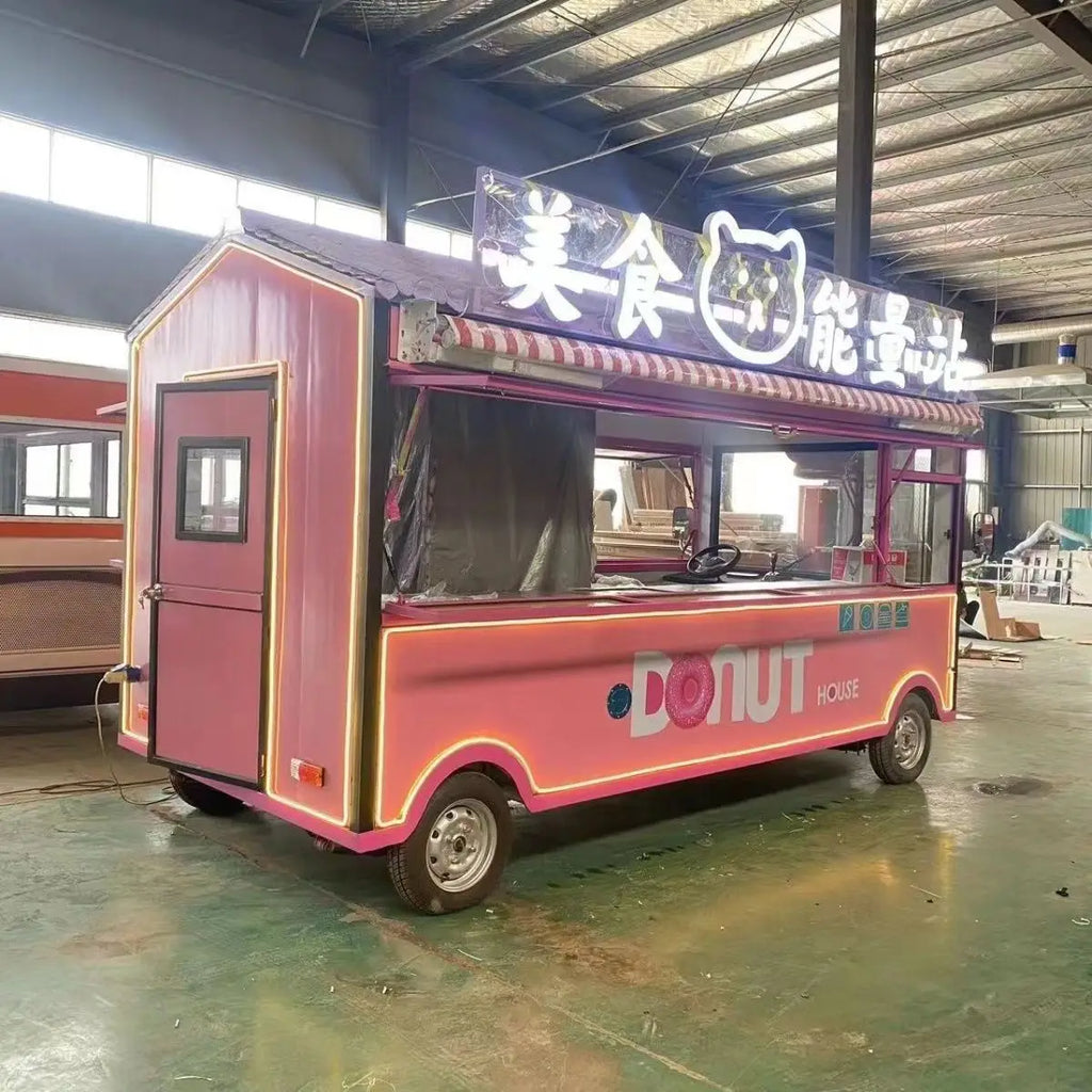 Food Truck Pro 4.2m – Electric Mobile Stainless Steel Trailer