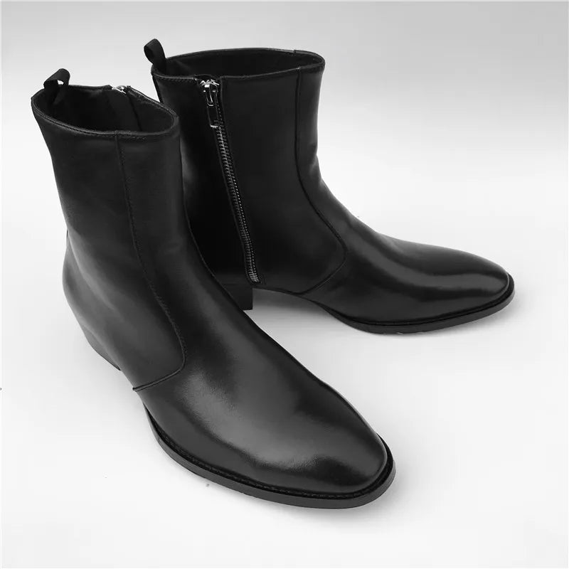 STREET SOVEREIGN - Genuine Leather Chelsea Boots - Sharp Fit, Serious Edge
