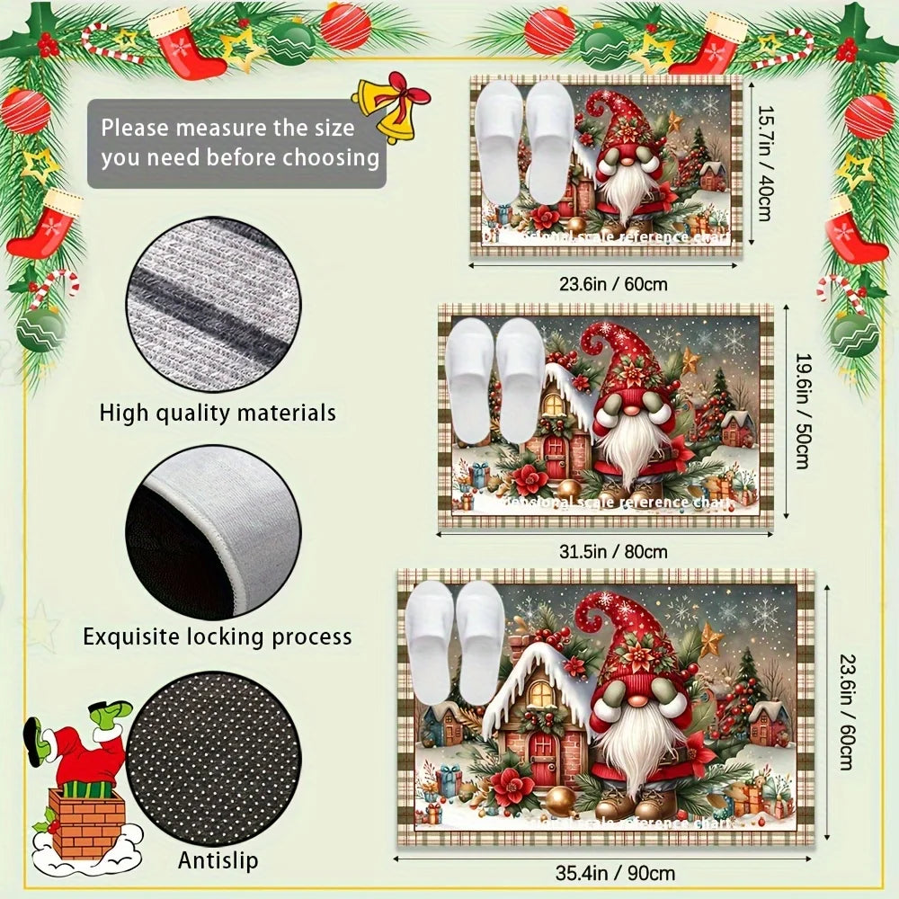 Christmas Santa Doormat - Three Sizes - Festive Welcome