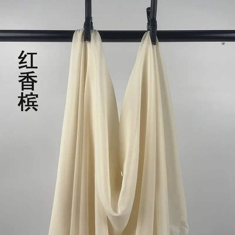 100D CHIFFON FABRIC BY THE METER - Soft Woven Sheer, 55 Colors - Make It Yours
