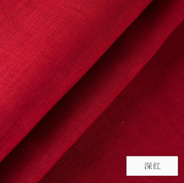 PURE LINEN FABRIC BY THE METER - 46 Colors, 140cm Wide - Soft Rooms