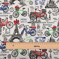 Chainho, Printed Cotton Linen Fabric, DIY Sewing Quilting Material, Patchwork Cloth For Sofa, Curtain, Cushion, Furniture Cover, CL01