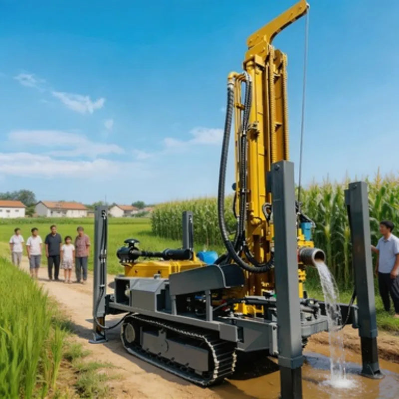 Yugong Water Well Drilling Rig - 500 m - Crawler Pneumatic