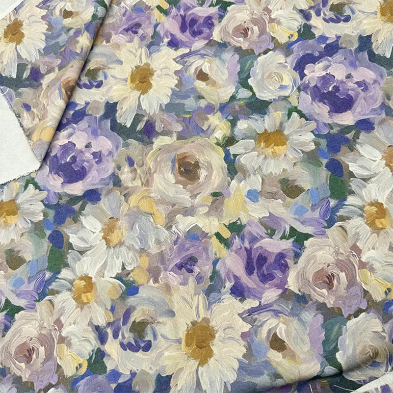 Oil Painting Floral Fabric – 148cm Wide, 16 Patterns