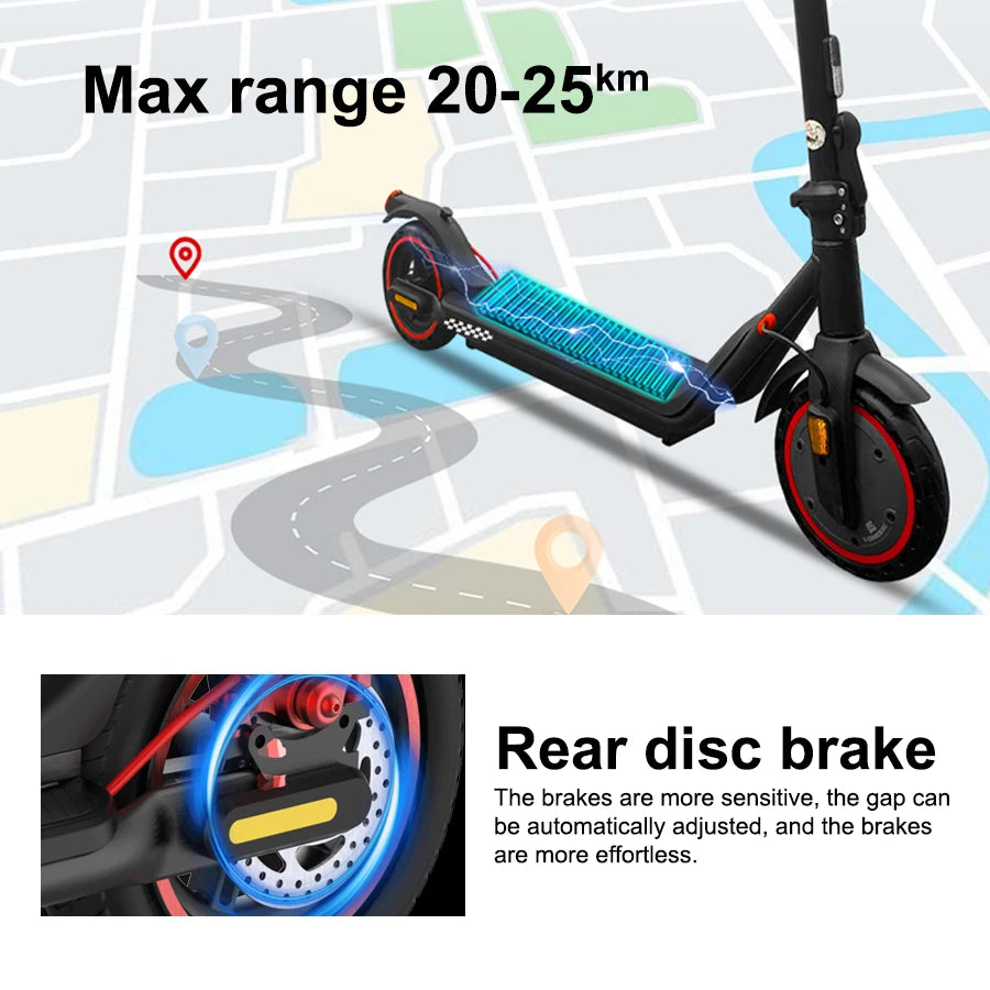 WILDSTRIDE ELECTRIC SCOOTER - 350W, 25 KM Range - Smart City Rides