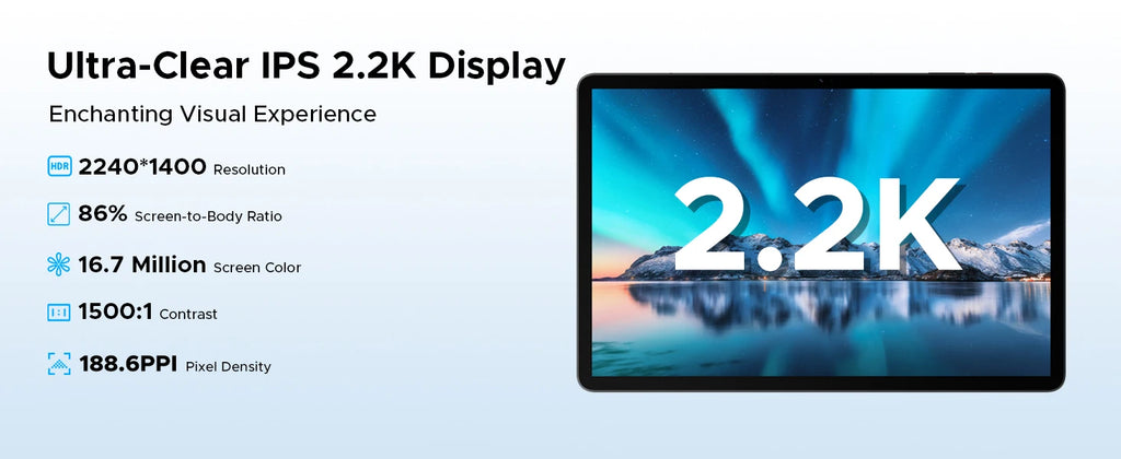 DOOGEE Tab E3 Max 14" 2.2K - Helio G100, 48GB+256GB, 4G LTE
