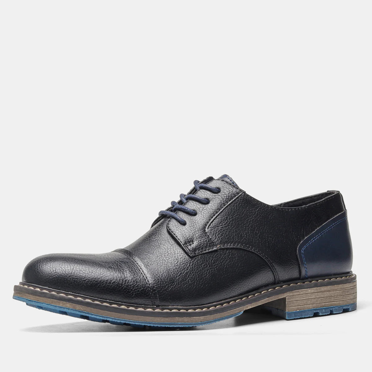 URBAN DERBY - Men's Casual Lace-Up Derby Shoes - Lightweight Faux Leather Dress Shoes, US Sizes 7-13