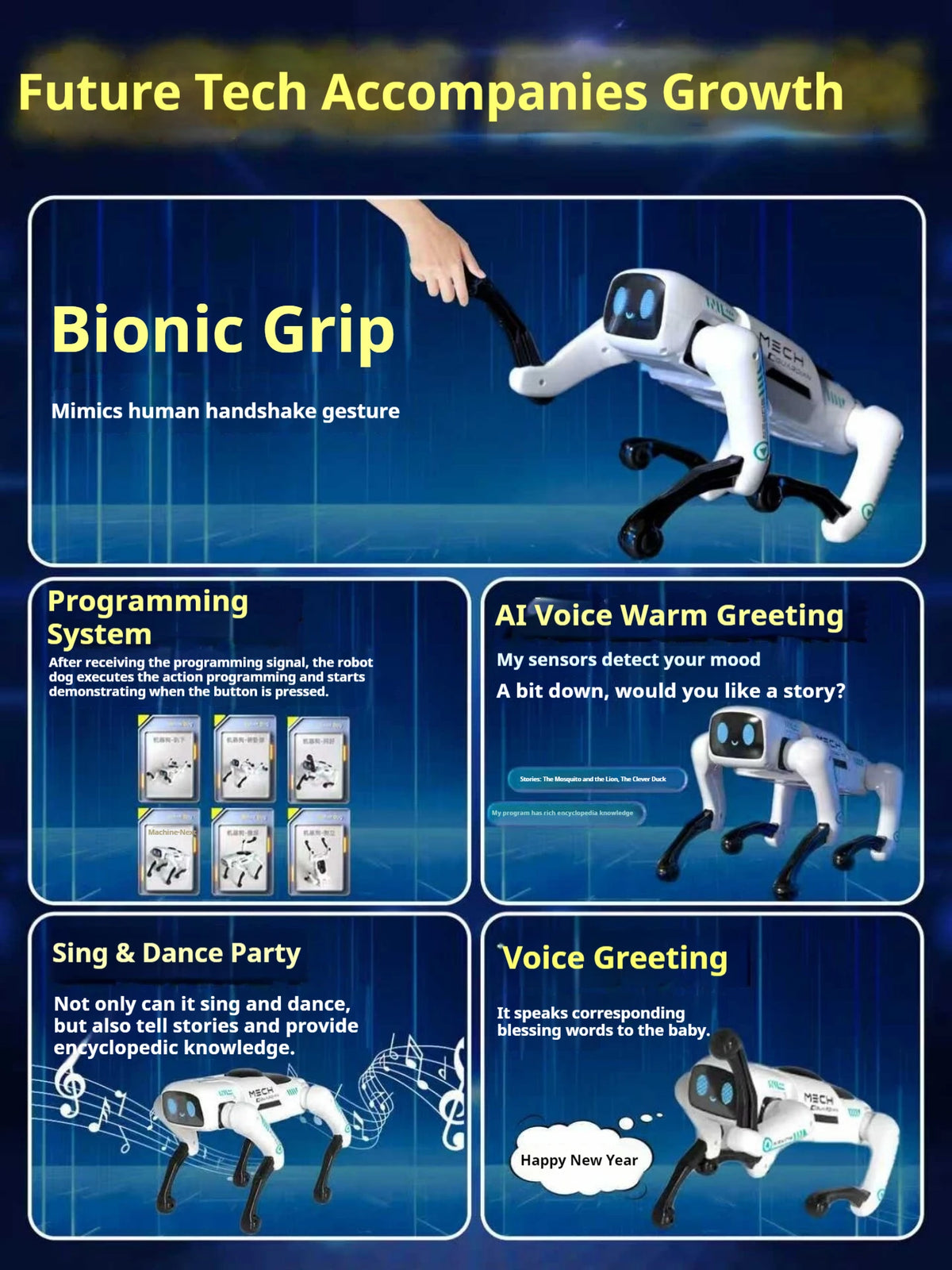 Interactive Robot Dog - 2.4G Control - Playful Helper