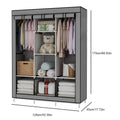 Portable Fabric Wardrobe – 126x44x170cm