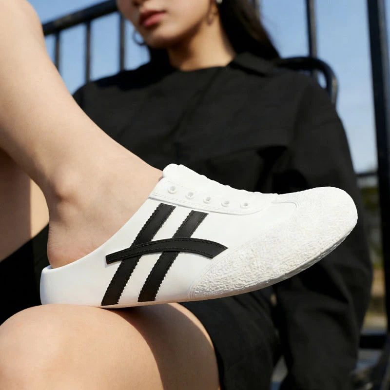 Yellow Eva Mules Clogs Bruce Lee Onitsuka Style Slippers