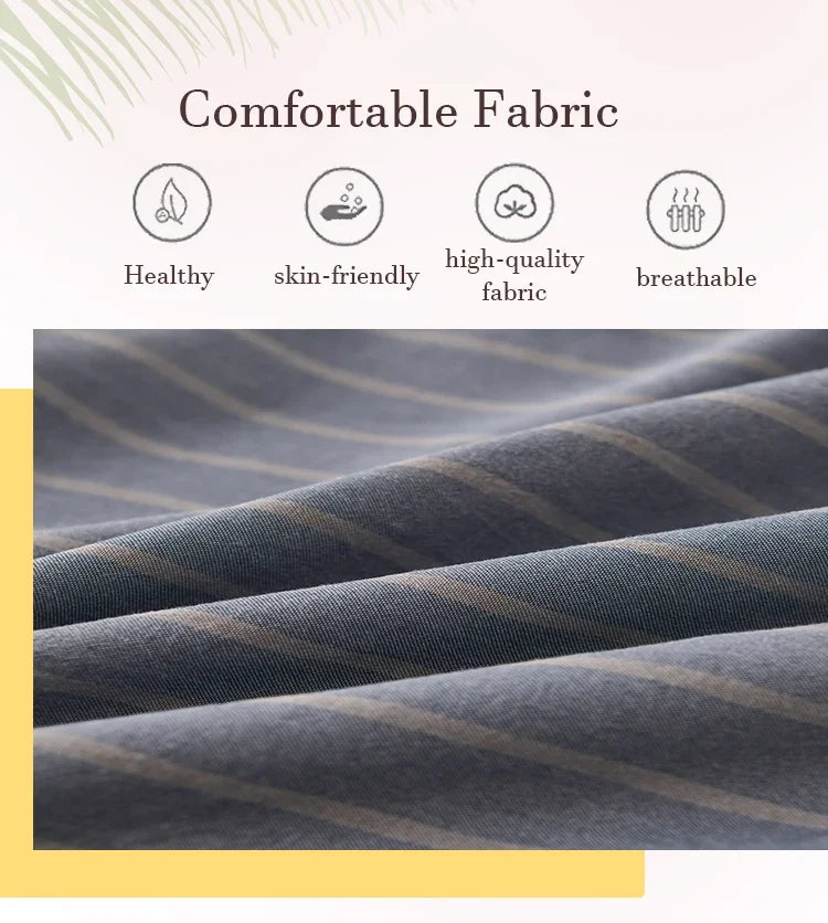 WOVEN ELEGANCE - Yarn-Dyed Duvet Cover - Soft, Fadeless & Hotel-Quality