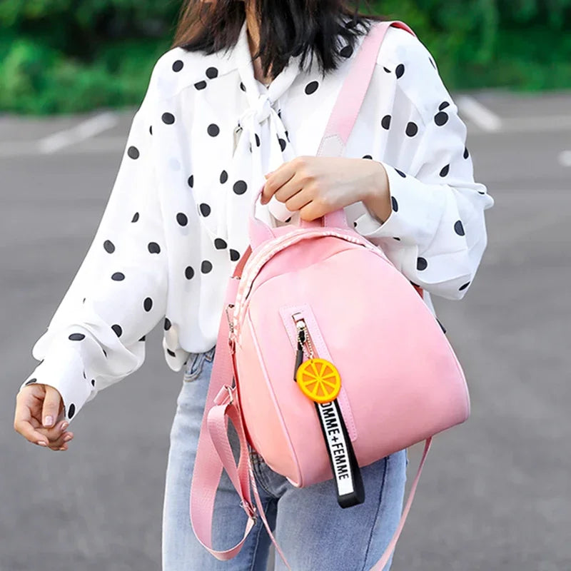 Women Backpack Yellow Casual Multifunction Travel Backpack