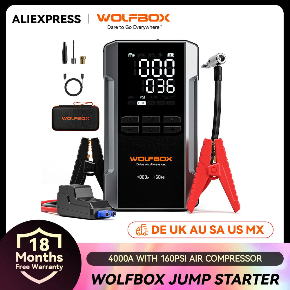 WOLFBOX MEGAVOLT-24AIR - Jump Starter & Inflator