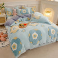 COZY FLANNEL - Thick Fleece Duvet Cover - Double-Sided Velvet, Winter Warmth