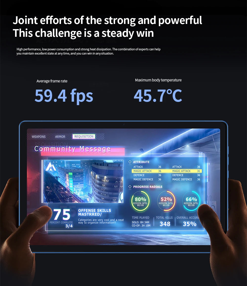 BDF P60 10.36" OLED - 8GB+512GB Android 13 4G Tablet