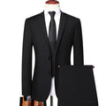 BRITISH EDGE - Men's Slim Fit Suit Set (Blazer + Pants) - 3 Colors, S–8XL