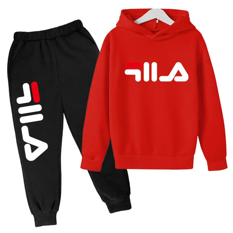 3-13 Years Old 2-piece Girl Sui 2025 Spring and AutumnOutdoor Jogging Suit  Children's Boys and Girls Casual Sports Top + Pants