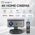 4K Home Cinema Projector Google TV 360° Rotation BT5.4